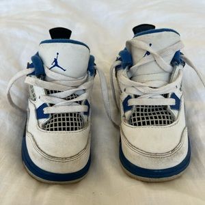 Nike Toddler Jordan 4’s blue/white